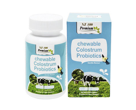 Chewable Colostrum probiotic tablets (Vanilla Flavour)